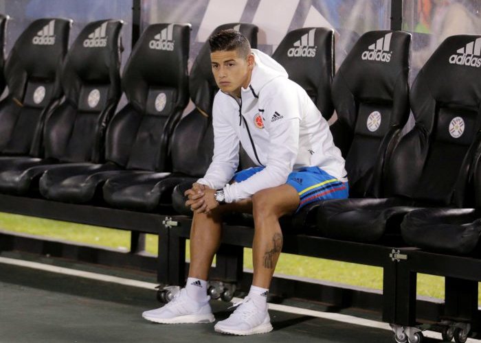 James no podía con la ansiedad de entrar a ganarle a una Venezuela Sub 20