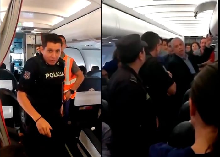 EN VIDEO: Pasajero es expulsado de avión de Avianca en confusos hechos