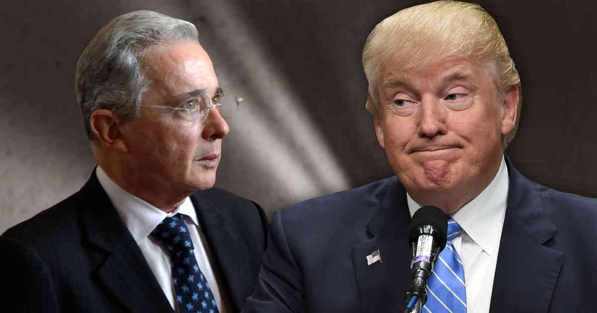 Trump rescata a Álvaro Uribe del hueco en el que lo había enterrado  el papa Francisco