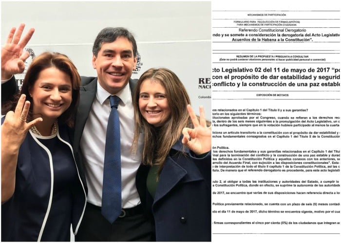 Circulan ya los 3 formularios con los que el uribismo busca tumbar la JEP