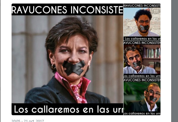 “En las urnas vamos a callarlos” La agresiva campaña en twitter contra los opositores del uribismo
