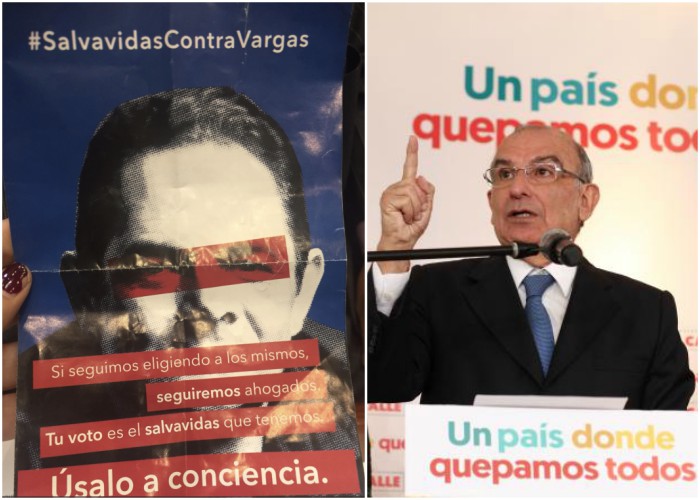 La propaganda de Huberto de la Calle que ataca a Vargas Lleras