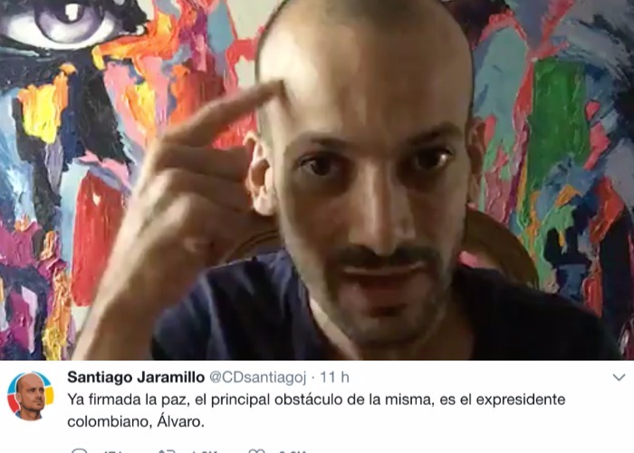 Concejal de Centro Democrático critica a Álvaro Uribe y termina alabando a Santos