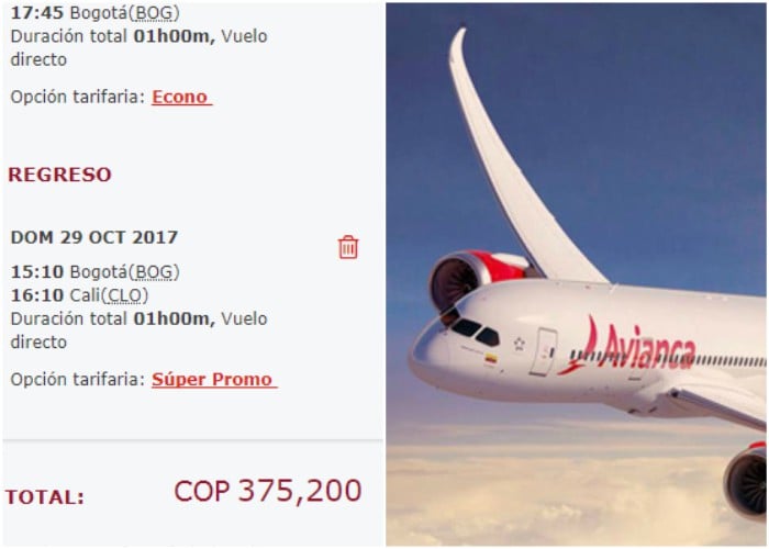 Aclaración de Avianca: Sobre tarifas de vuelos
