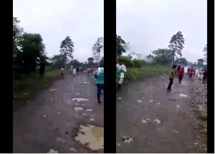 El ESMAD en Tumaco lanzó hoy gases lacrimógenos a la zona de la masacre del jueves: VIDEO
