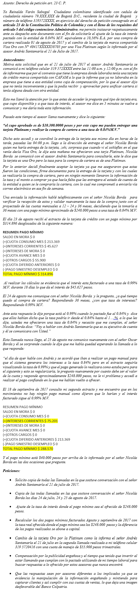 Si los llama un asesor de Colpatria, no confíen - -- Las2orillas - Si los llama un asesor de Colpatria, no confíen
