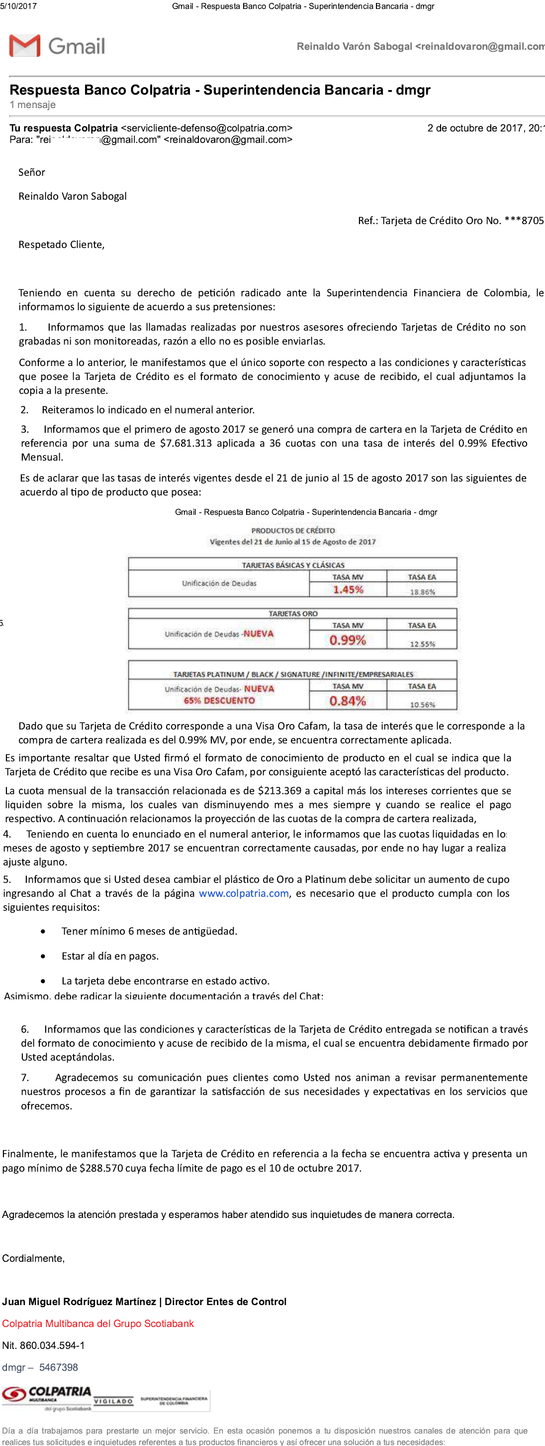 Si los llama un asesor de Colpatria, no confíen - -- Las2orillas - Si los llama un asesor de Colpatria, no confíen
