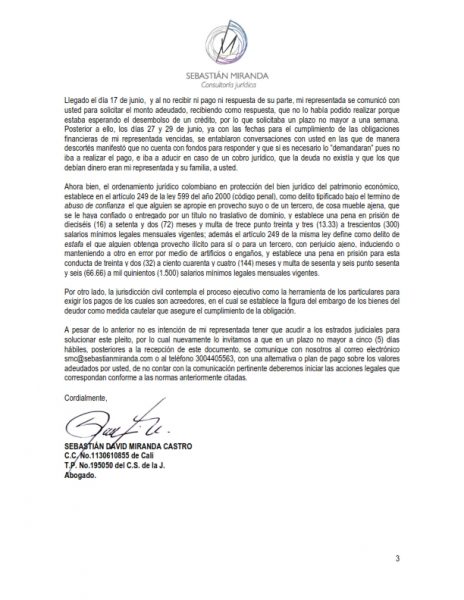  - Así me está estafando el expresentador de También Caerás de Caracol TV