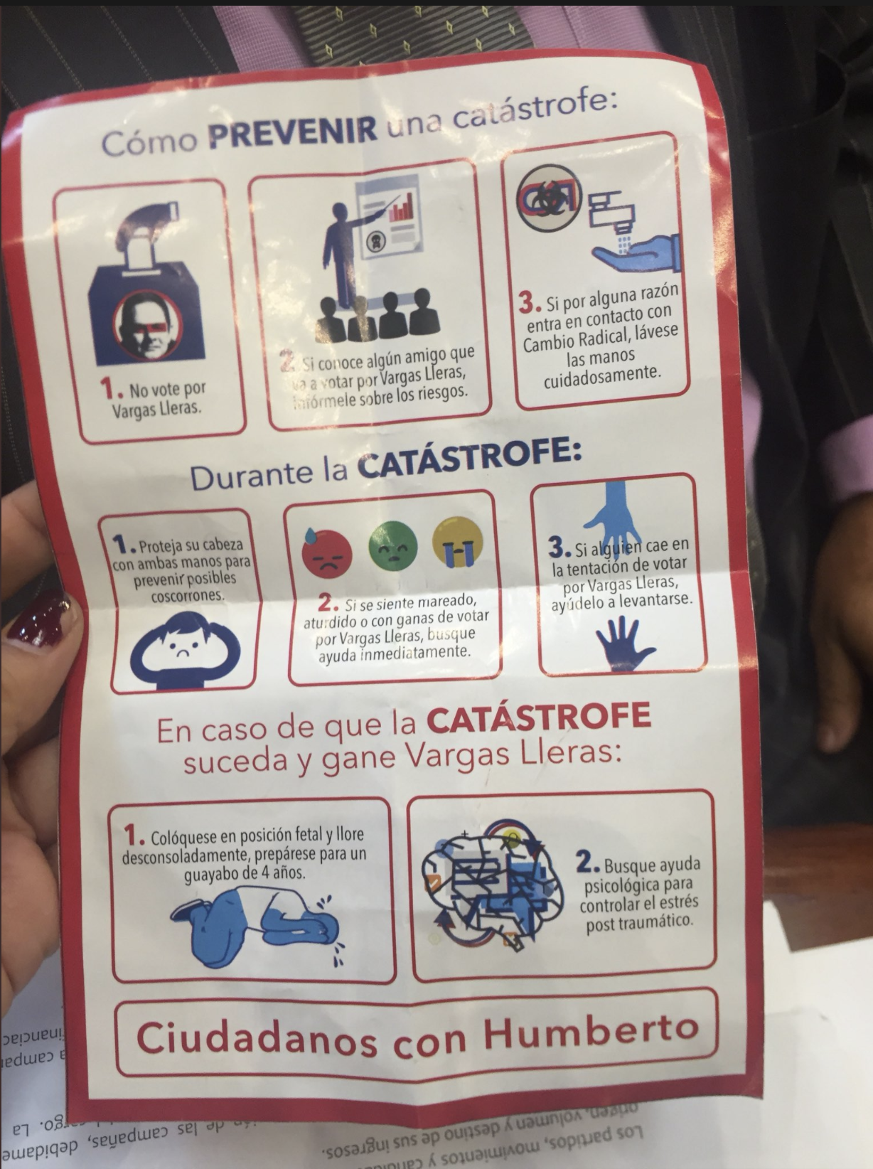  - La propaganda de Huberto de la Calle que ataca a Vargas Lleras