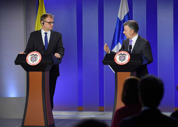 Ojalá que la visita del Primer Ministro de Finlandia a Colombia haya sido productiva