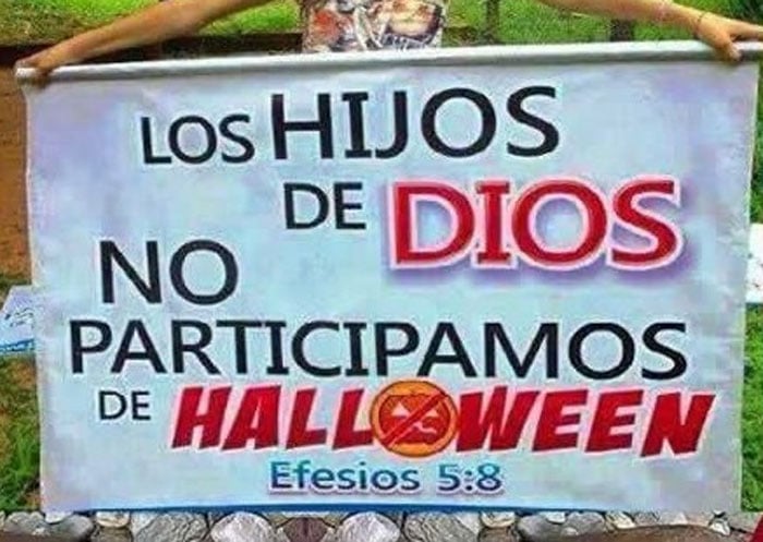 Qué absurdos son los evangélicos al no permitir que sus hijos se disfracen y sean felices en Halloween