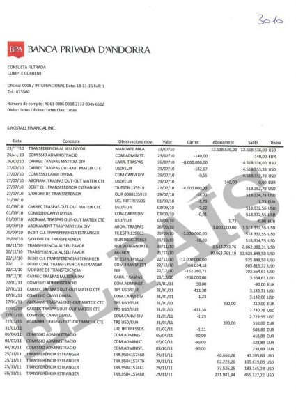  - Los USD .5 millones de Odebrecht al ex viceministro García fueron a dar al paraíso fiscal de Andorra