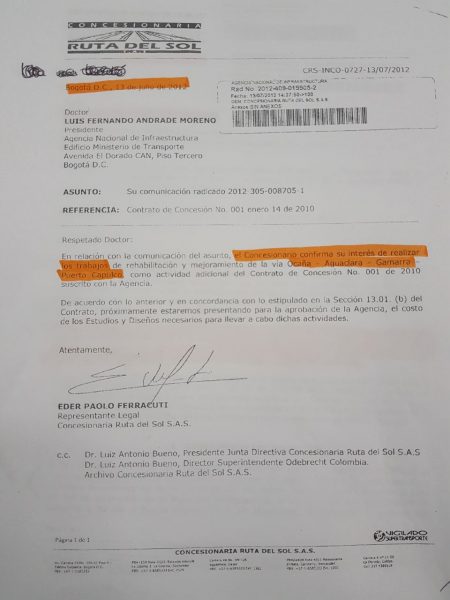  - La reunión en la ANI con Ferracuti de Odebrecht que le costó a Luis Fernando Andrade su libertad libertad
