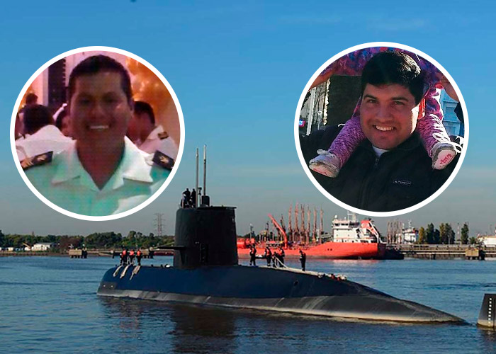 Los dos tripulantes del submarino argentino que se salvaron