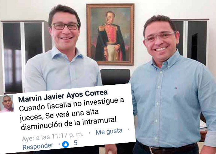 Juez que legalizó captura del ex y actual alcalde de Santa Marta se había destapado en Facebook