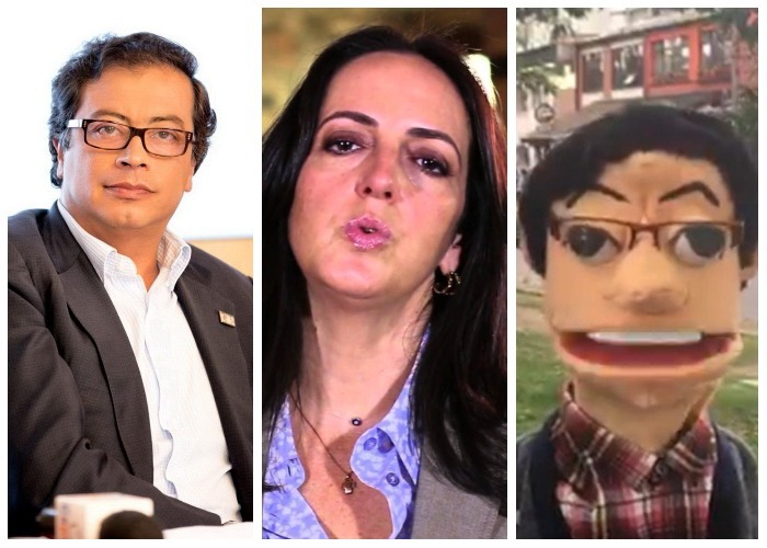 Gustavo Petro se ridiculiza tanto o más que María Fernanda Cabal