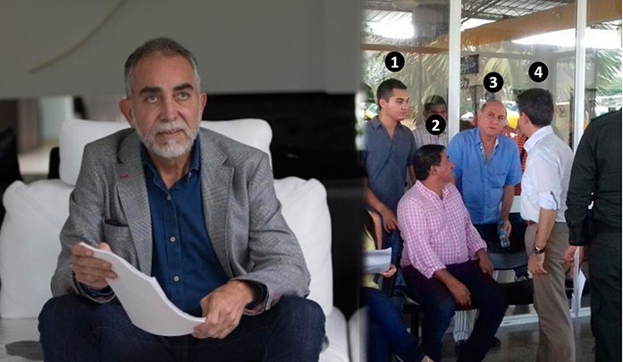 Una foto reveladora de la cercanía del gobernador Luis Pérez con el Capo José Piedrahita