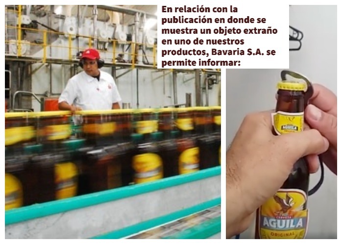 Bavaria responde a denuncias de una largatija: 