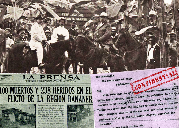 Informe de la CIA sobre la Masacre de las bananeras: “más de 1000 huelguistas asesinados”