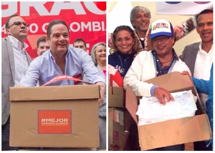 Ranking de firmas: barrió Vargas Lleras y Gustavo Petro llegó raspando
