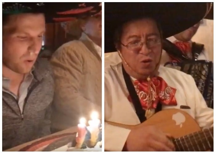 VIDEO: El hijo de Donald Trump desafía a su papá: celebró su cumpleaños a la mexicana