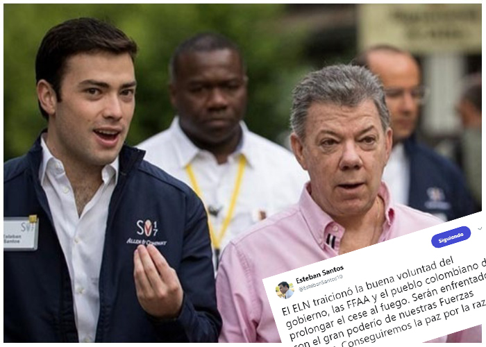 Esteban Santos, hijo del presidente, se inmiscuye en asuntos de Alto Gobierno
