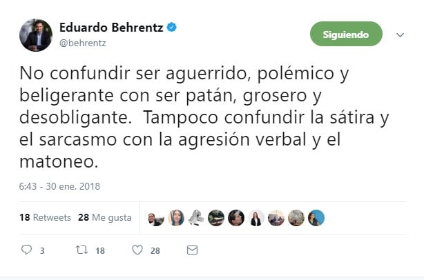  - La defensa del vicerrector de los Andes a la grosería de su novia