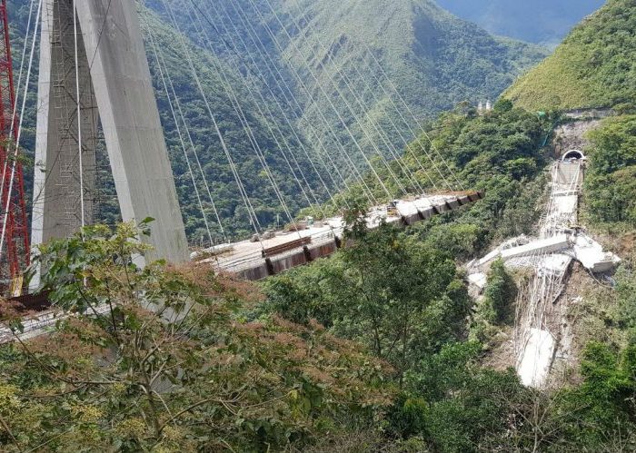 Así sucedió la falla en el puente de Chirajara