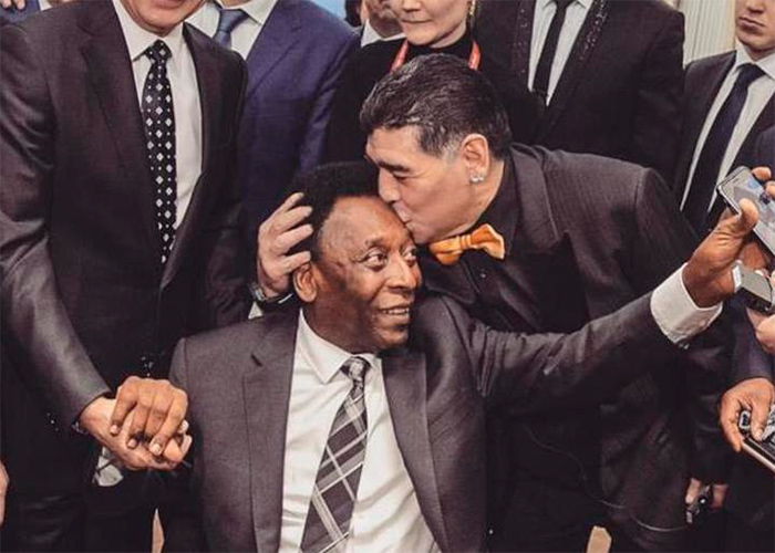 Los duros días de dos grandes: Pelé y Eric Clapton