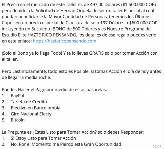  - Con promesas instantáneas de éxito, Hernán Orjuela se reinventa