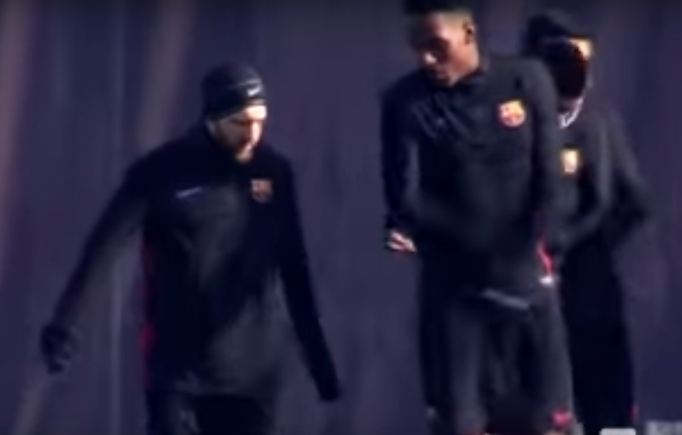 Yerry Mina ya es el consentido de Messi, Suarez y de todo el vestuario del Barcelona