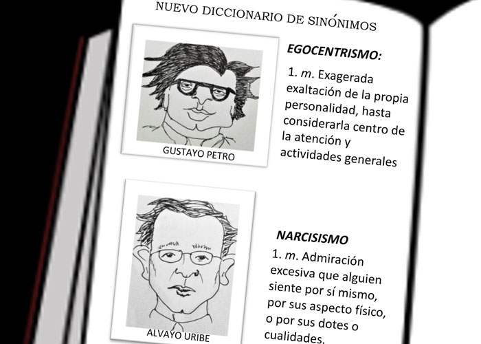 Caricatura: guerra de egos