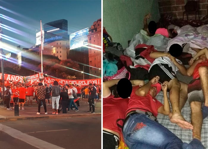 El calvario de 150 hinchas del América en Argentina