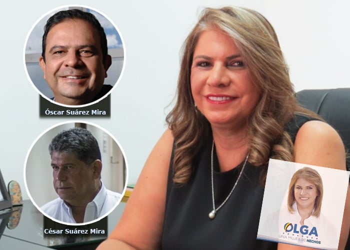 La senadora conservadora Olga Suarez Mira, forma parte del clan familiar denunciado por la Fundación Pares