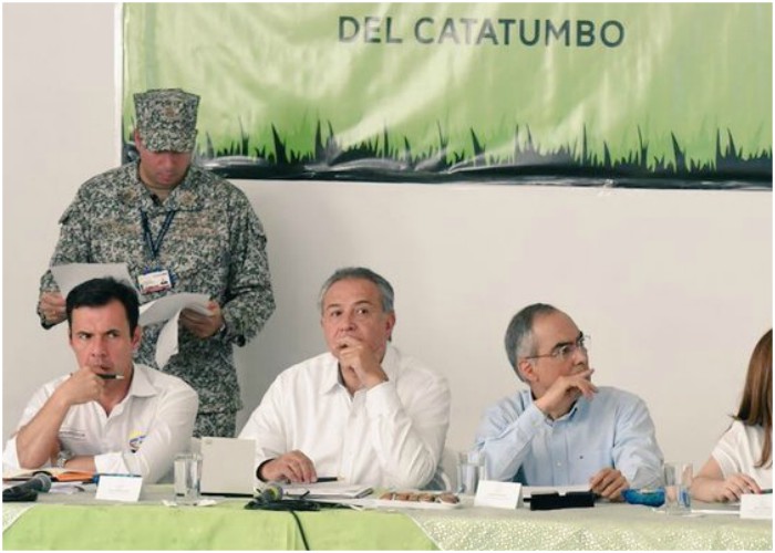El vice Óscar Naranjo no logró llevar tranquilidad al Catatumbo