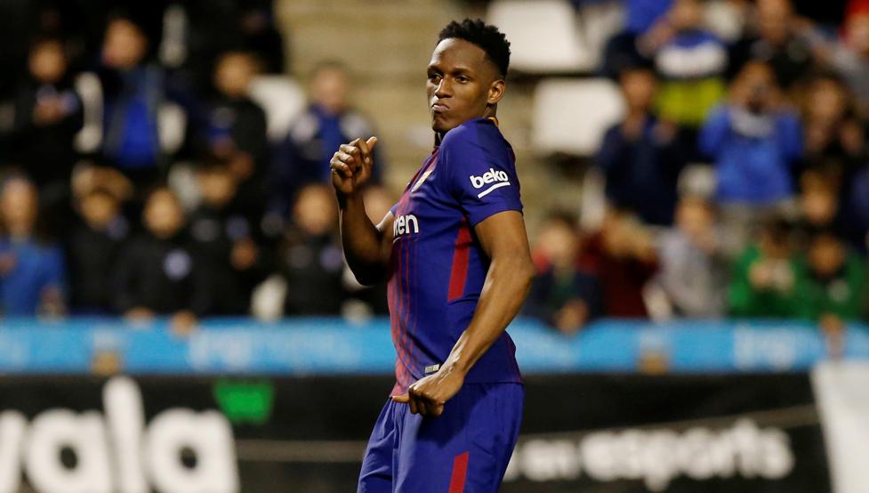 Confirmado: A Yerry Mina le queda grande la camiseta del Barcelona