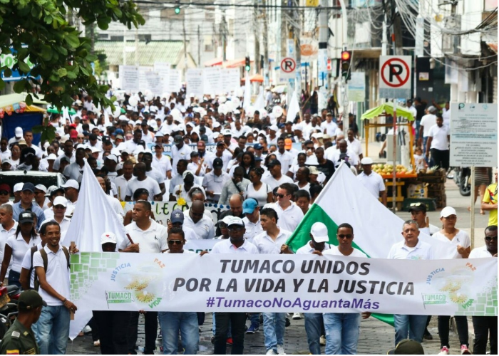 En Tumaco la rabia de la gente se tomó la calle