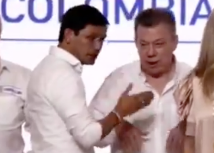 VIDEO: Parada del Gobernador de Nariño a Santos: 