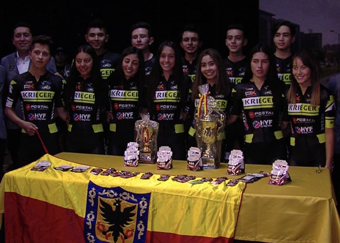 Krieger Team, el primer equipo profesional de ciclismo de pista del país