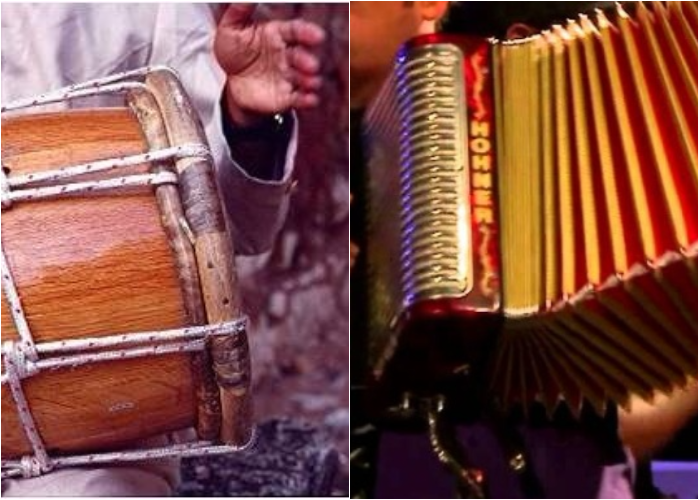 Entre el dum dum de la tambora y las notas de un acordeón