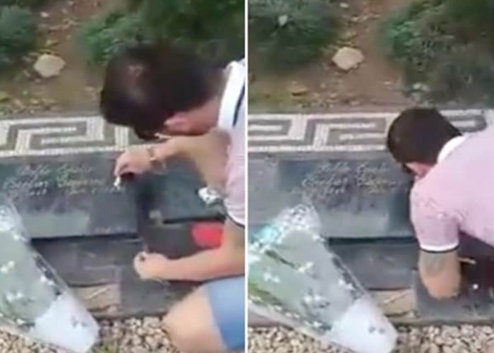 El esnobismo perverso de aspirar coca en la tumba de Escobar