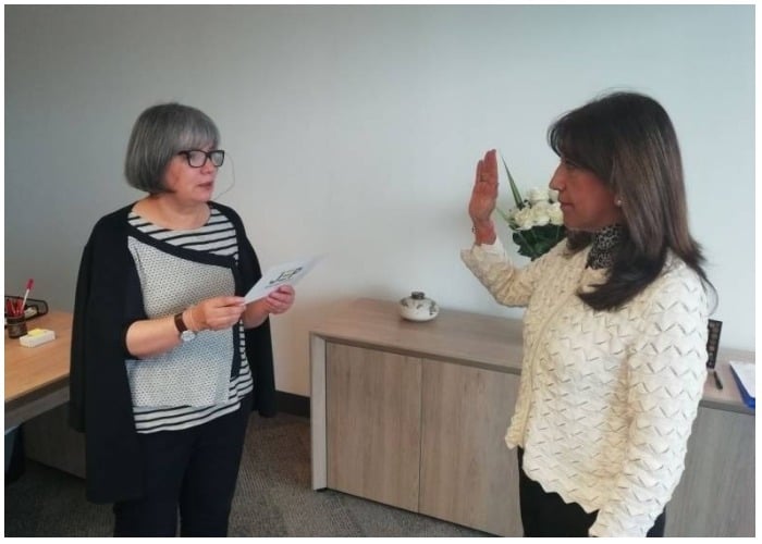 Aterrizaje de la fiscal Martha Lucía Zamora en la JEP