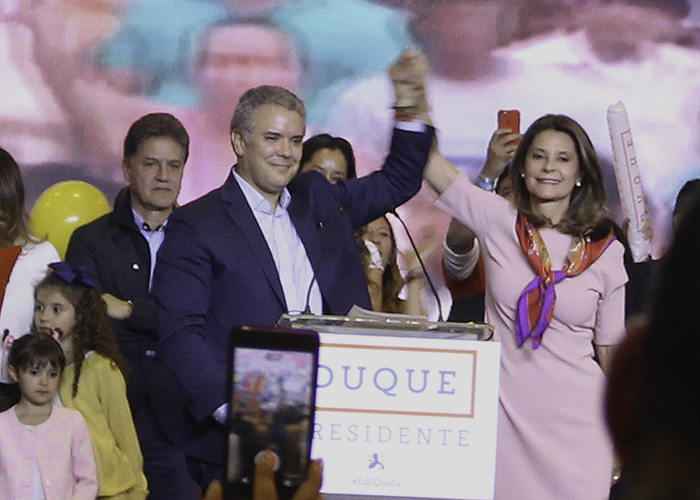 El triunfo de Iván Duque en su sede de Bogotá