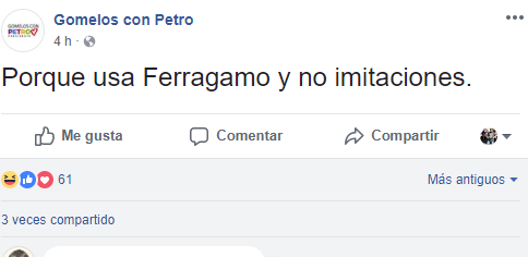 "Porque mis papás van a votar por unos cuchos que son una ceba yo voto por Petro" - -- Las2orillas - "Porque mis papás van a votar por unos cuchos que son una ceba yo voto por Petro"