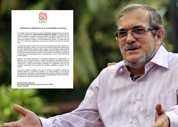 La Farc denuncia nuevo asesinato de un desmovilizado
