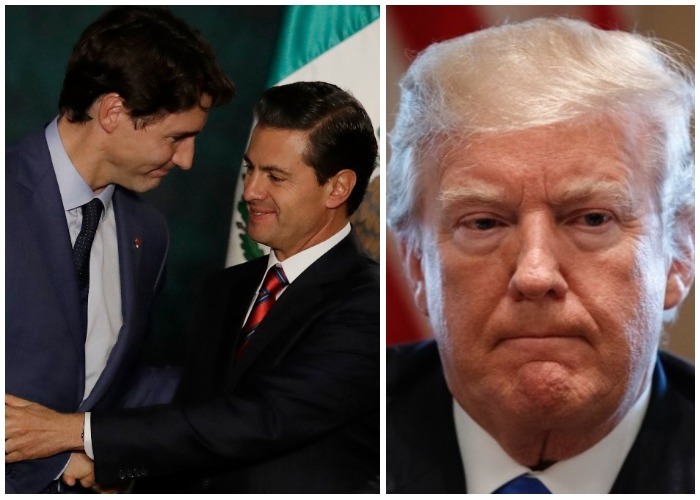Trudeau y Peña Nieto se le pararon en la raya a Trump