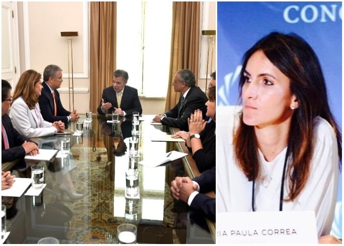 La secretaria privada de Iván Duque empieza a tomar nota