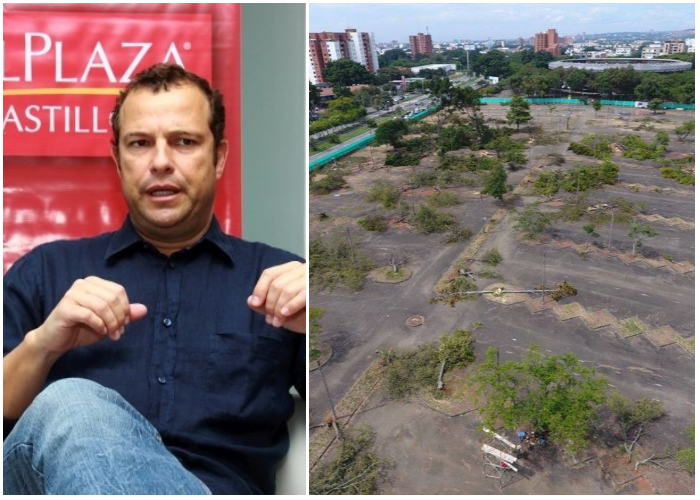 Con motosierra en mano, los chilenos arrancan centro comercial en Cali