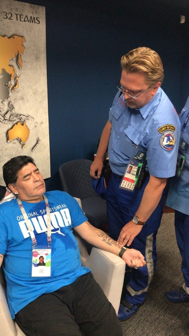  - Maradona: trago, coca y su preinfarto en Rusia