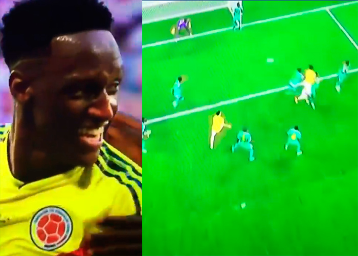 VIDEO: El golazo de Yerry Mina que le dio la clasificación a Colombia